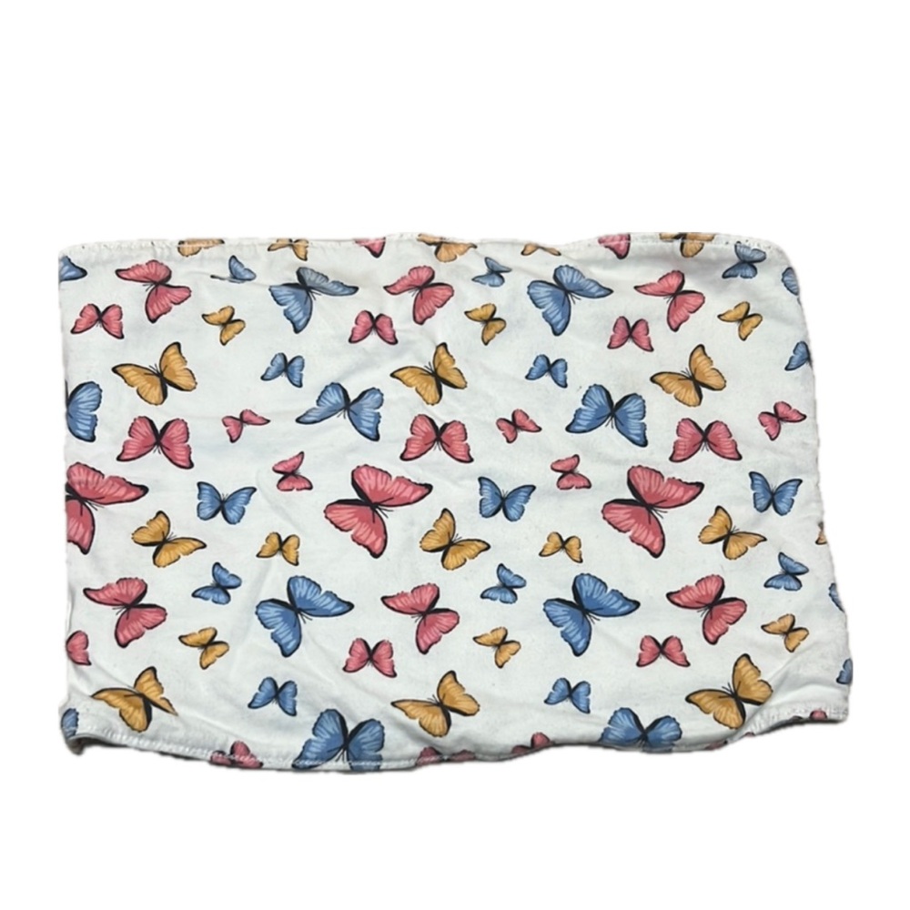 Butterfly Print Tube Top